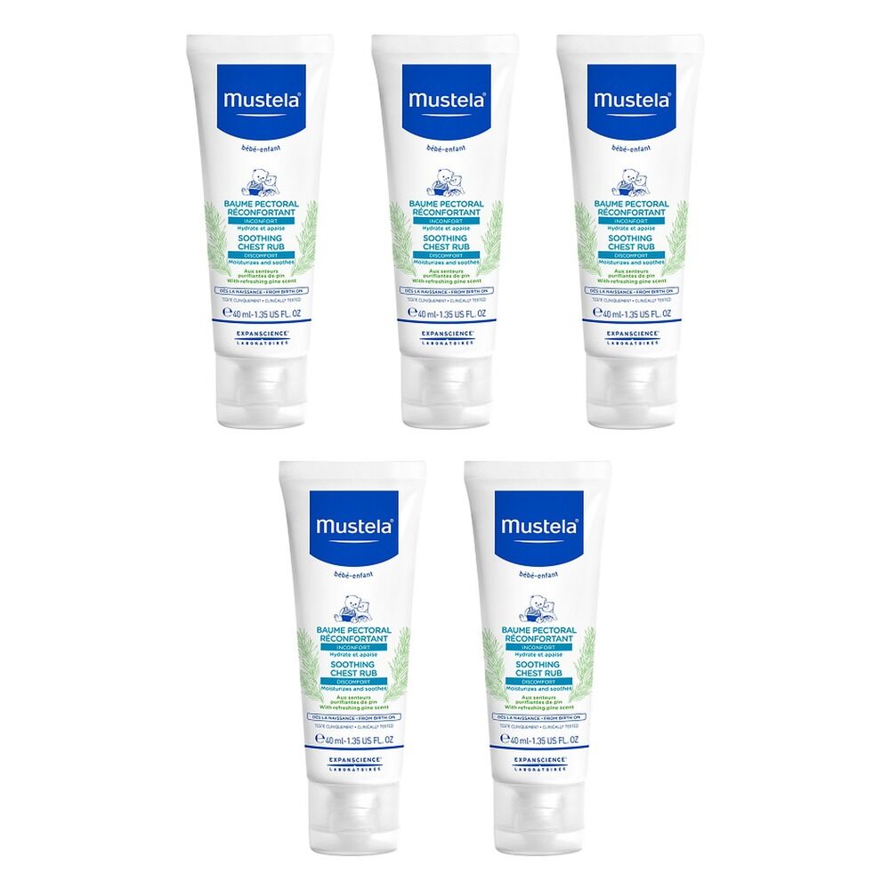 Mustela Soothing Chest Rub 40mL Pack of 5