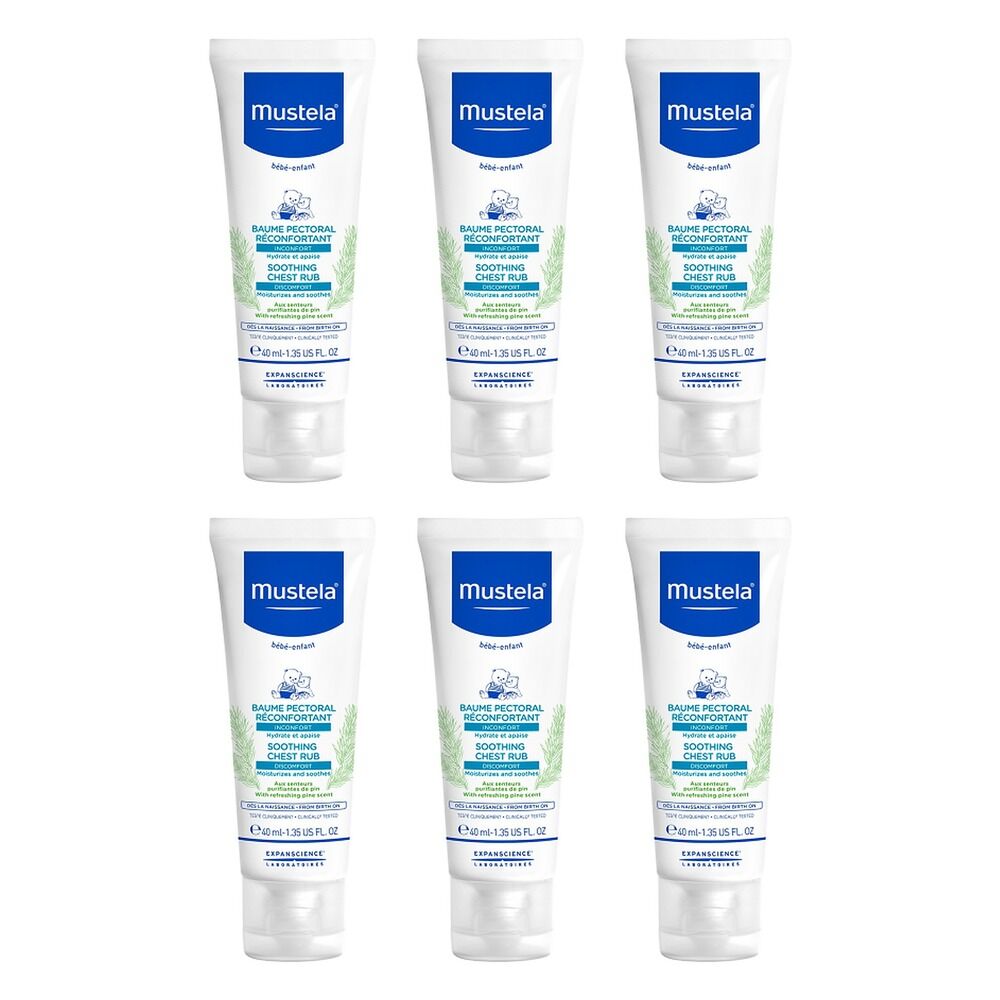 Mustela Soothing Chest Rub 40mL Pack of 6