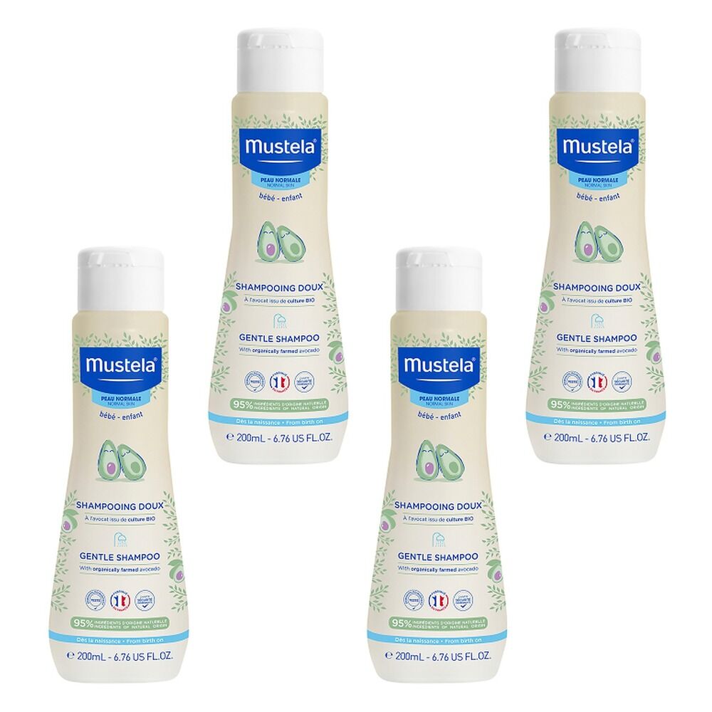 Mustela Gentle Shampoo 200mL Pack of 4