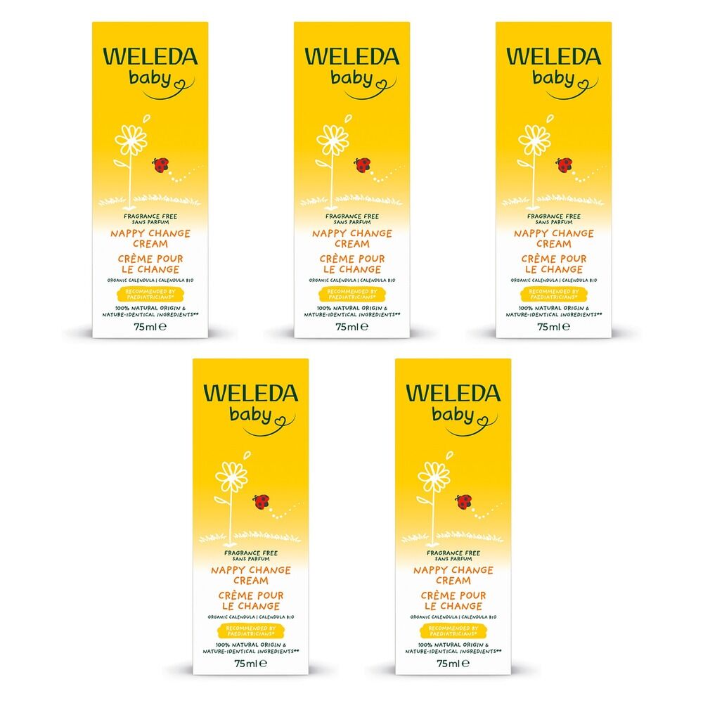 Weleda Baby Nappy Change Cream 75mL Pack of 5