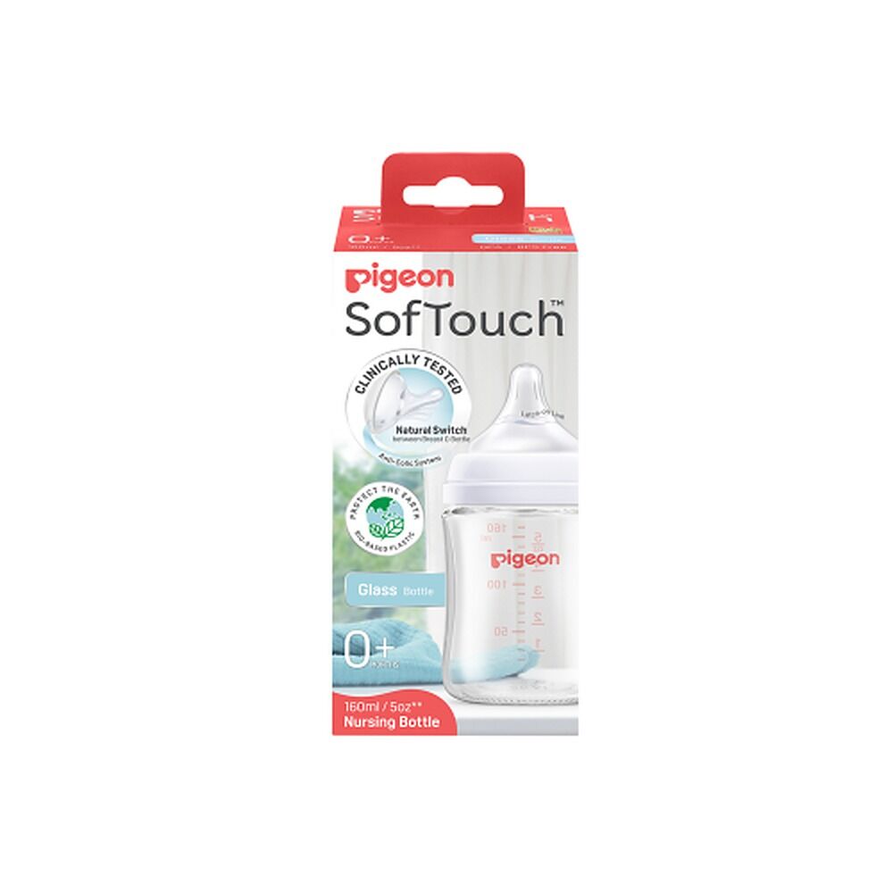 Pigeon SofTouch Glass Bottle 0+ Months 160mL