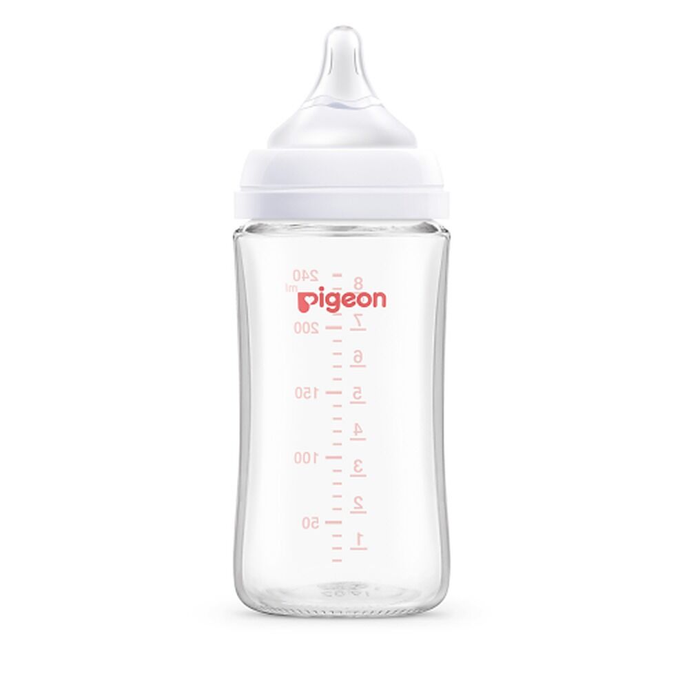 Pigeon SofTouch Glass Bottle 3+ Months 240mL