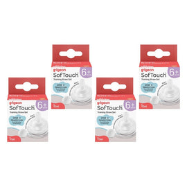 Pigeon SofTouch Training Straw Set 6+ Months Pack of 4