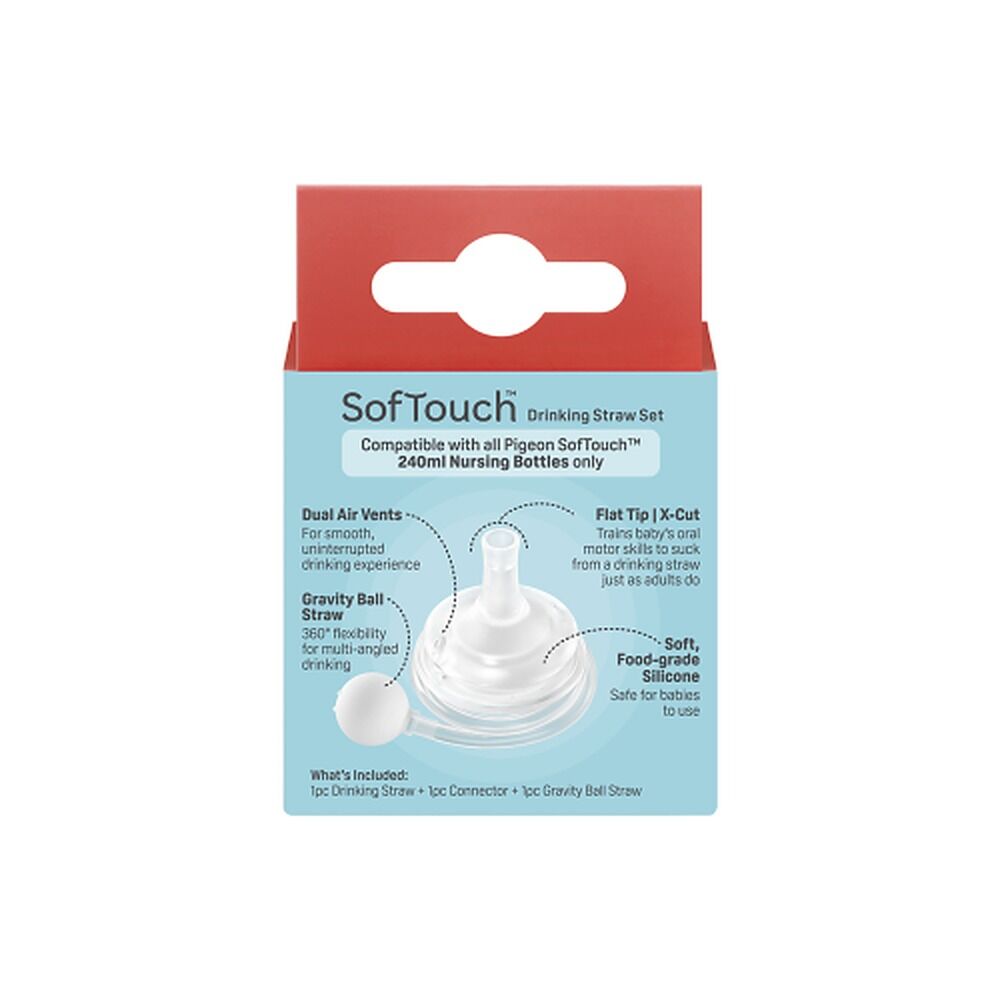 Pigeon SofTouch Training Straw Set 6+ Months