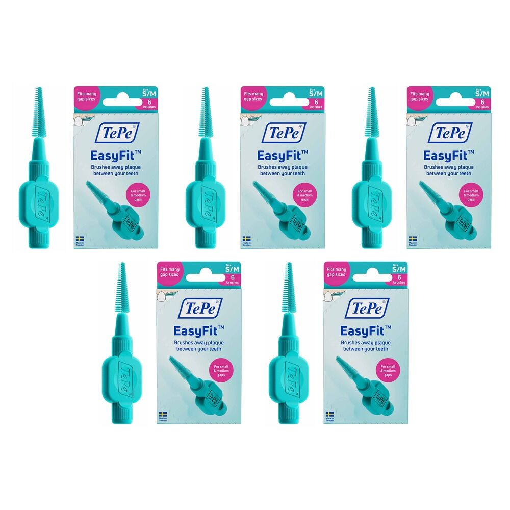 TEPE EasyFit Interdental Brushes S/M 6 Pack Bundle of 5