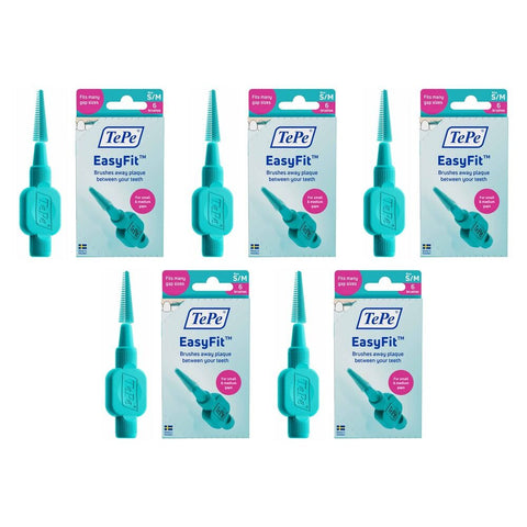 TEPE EasyFit Interdental Brushes S/M 6 Pack Bundle of 5