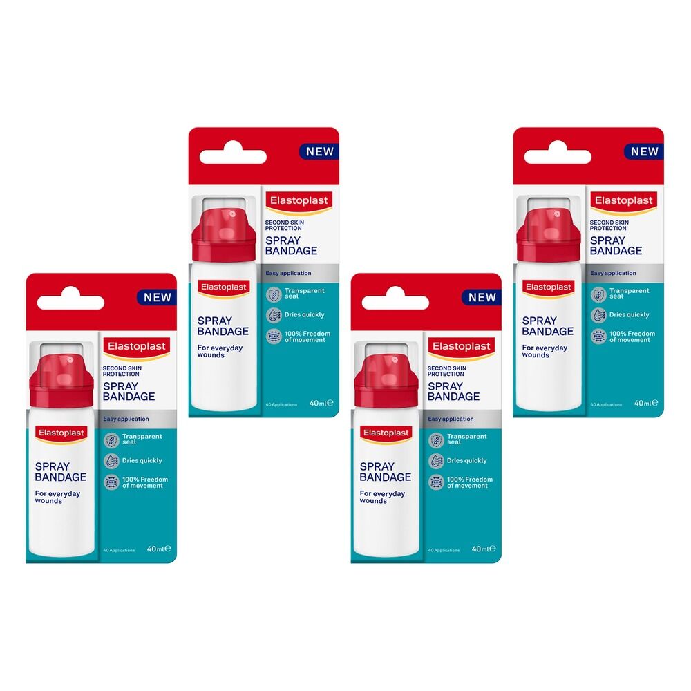 Elastoplast Second Skin Protection Spray Bandage 40mL Pack of 4