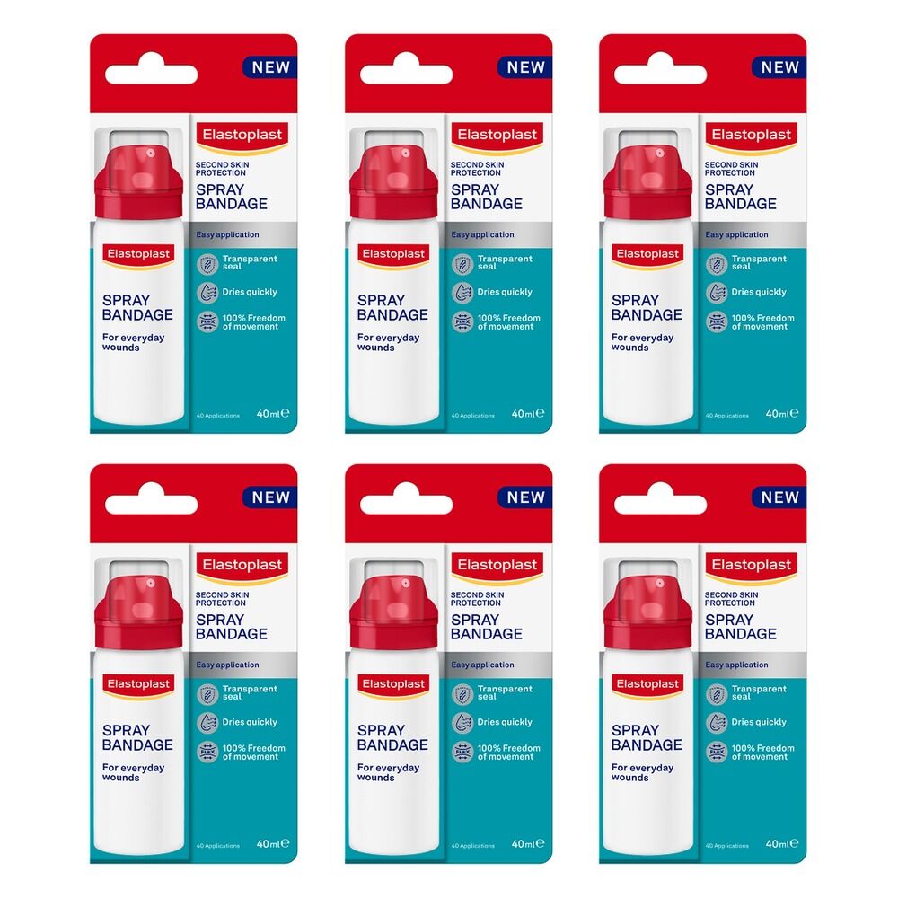Elastoplast Second Skin Protection Spray Bandage 40mL Pack of 6