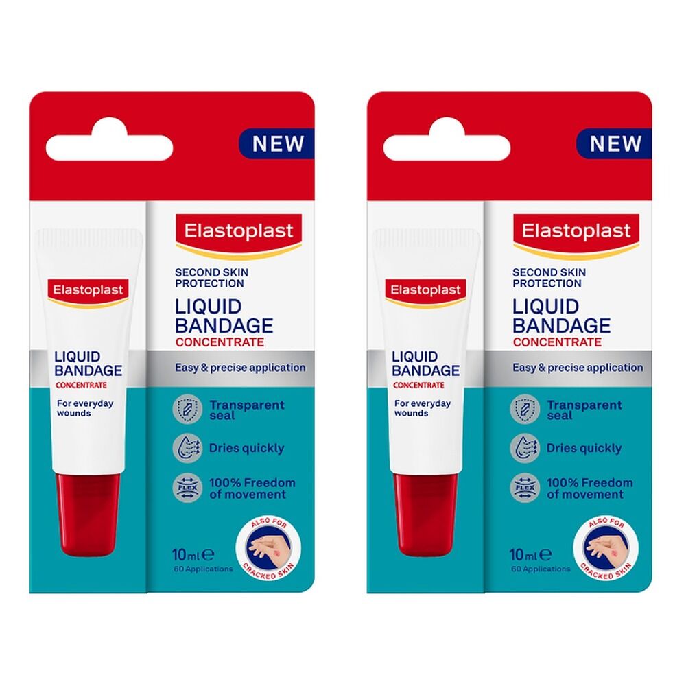 Elastoplast Second Skin Protection Liquid Bandage Concentrate 10mL Pack of 2