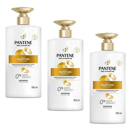 Pantene Pro-V Daily Moisture Renewal Shampoo for Dry Hair 900mL Pack of 3