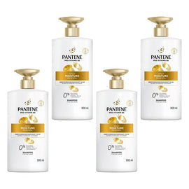 Pantene Pro-V Daily Moisture Renewal Shampoo for Dry Hair 900mL Pack of 4