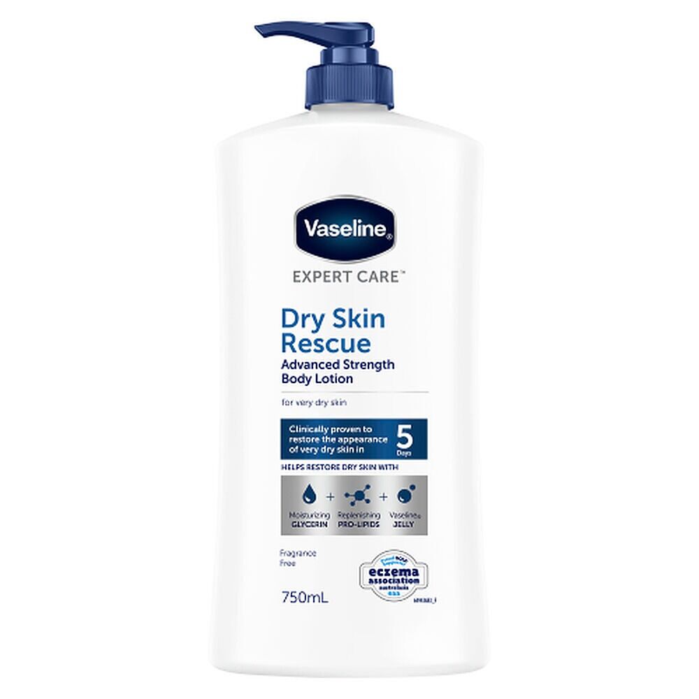 Vaseline Dry Skin Rescue Advanced Body Lotion 750mL