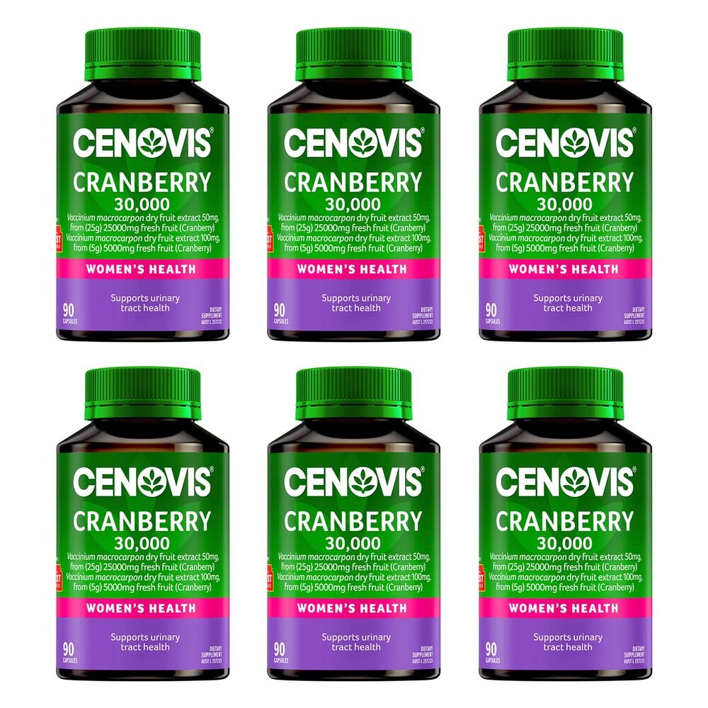 Cenovis Cranberry 30,000 90 Capsules Pack of 6