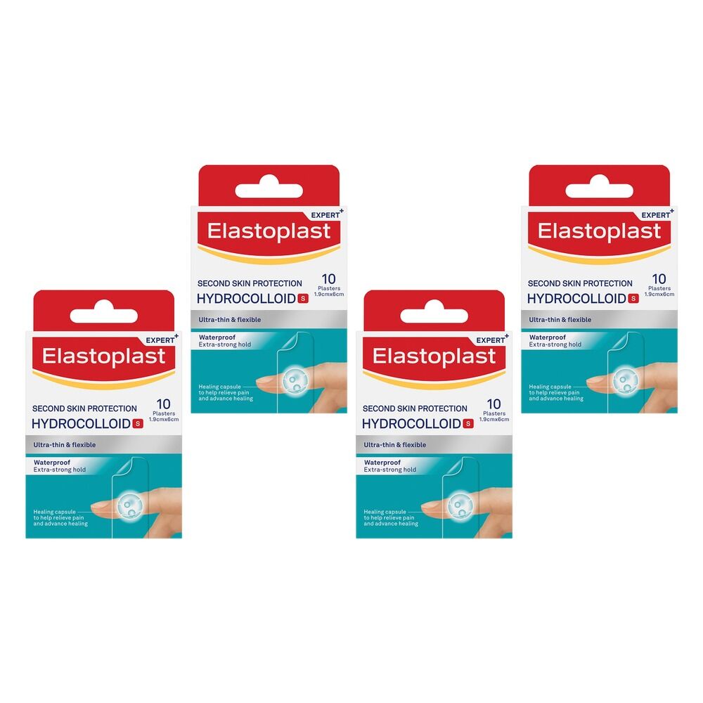 Elastoplast Second Skin Protection Hydrocolloid 10 Pack Bundle of 4