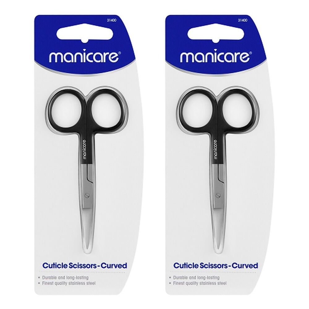 Manicare Scissors Cut CVD Stainless Steel Cuticle Scissors Pack of 2