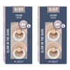 Bibs Colour Pacifier Glow in the Dark Blush Size 3 2 Pack Bundle of 2
