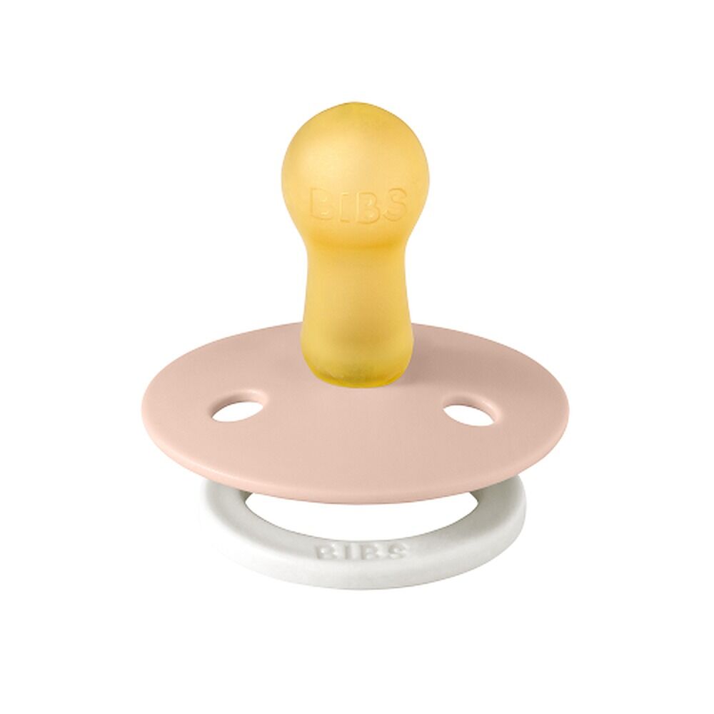 Bibs Colour Pacifier Glow in the Dark Blush Size 3 2 Pack