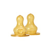 Bibs Bottle Nipple Round Latex Fast Flow 4+ Months 2 Pack