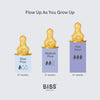 Bibs Bottle Nipple Round Latex Fast Flow 4+ Months 2 Pack