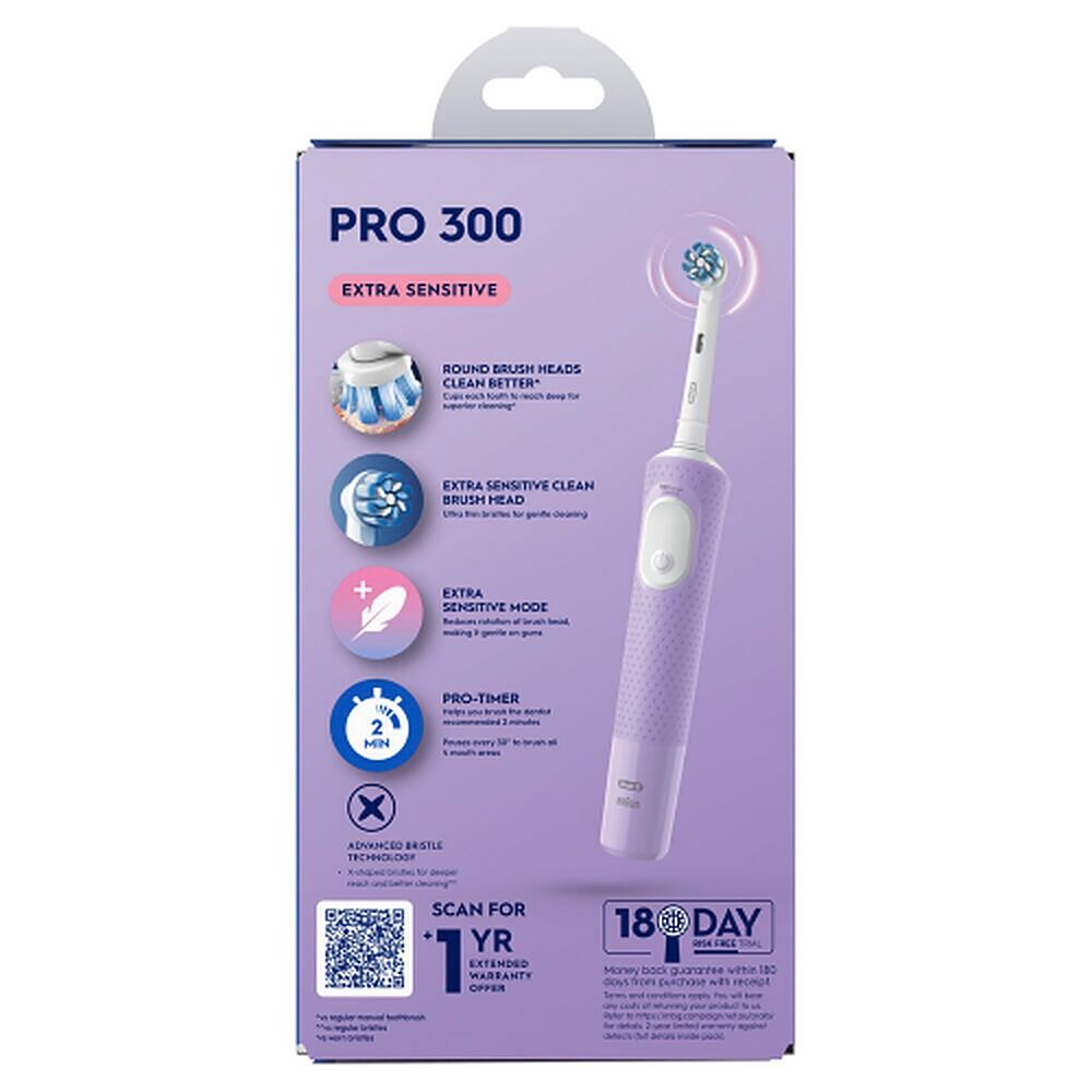 Oral-B Vitality Pro Travel Edition Rechargeable Toothbrush Lilac