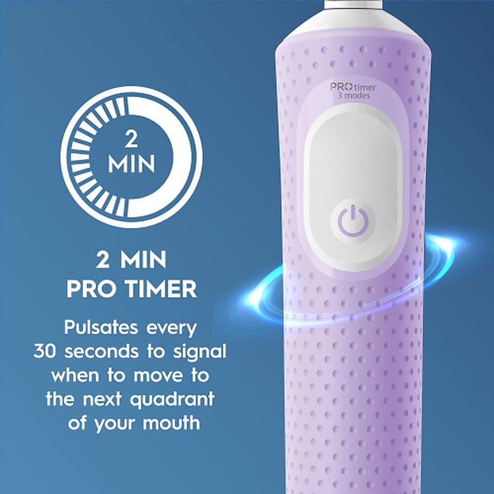 Oral-B Vitality Pro Travel Edition Rechargeable Toothbrush Lilac
