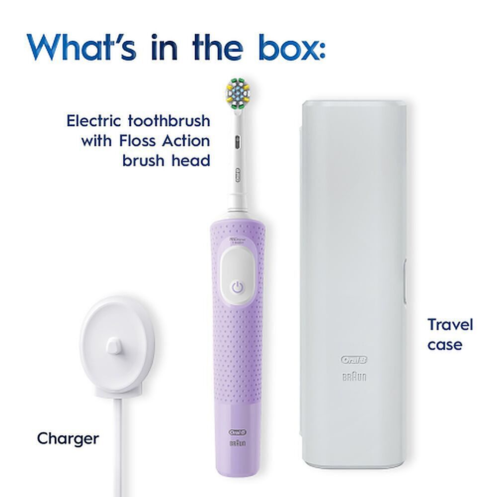 Oral-B Vitality Pro Travel Edition Rechargeable Toothbrush Lilac