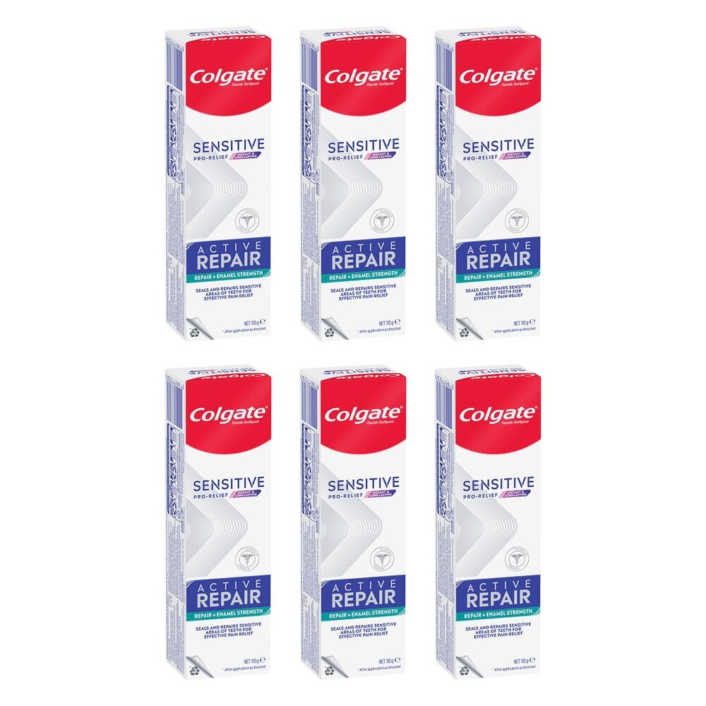 Colgate Sensitive Pro-Relief Active Repair Enamel Strength Toothpaste Pack of 6