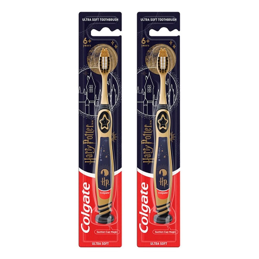 Colgate Kids Harry Potter Ultra Soft Toothbrush 6+ Years Pack of 2