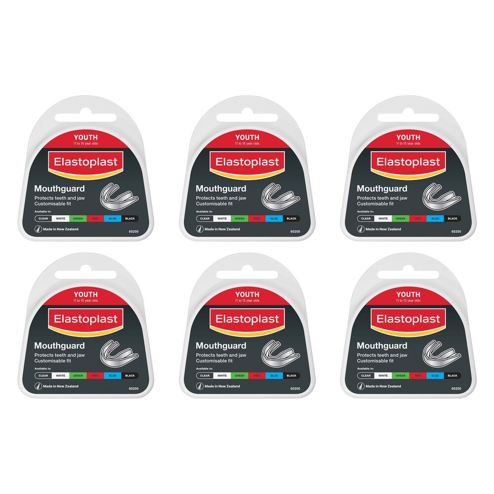 Elastoplast Sport Mouthguard Youth Assorted Colours Pack of 6