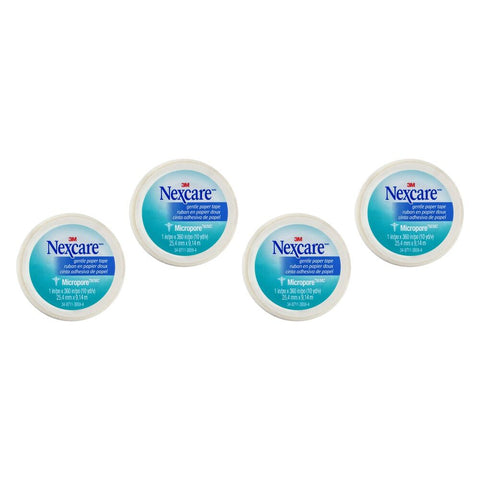 Nexcare Gentle Paper Tape White 25.4mm x 9.1 Metres x 12 Bundle of 4