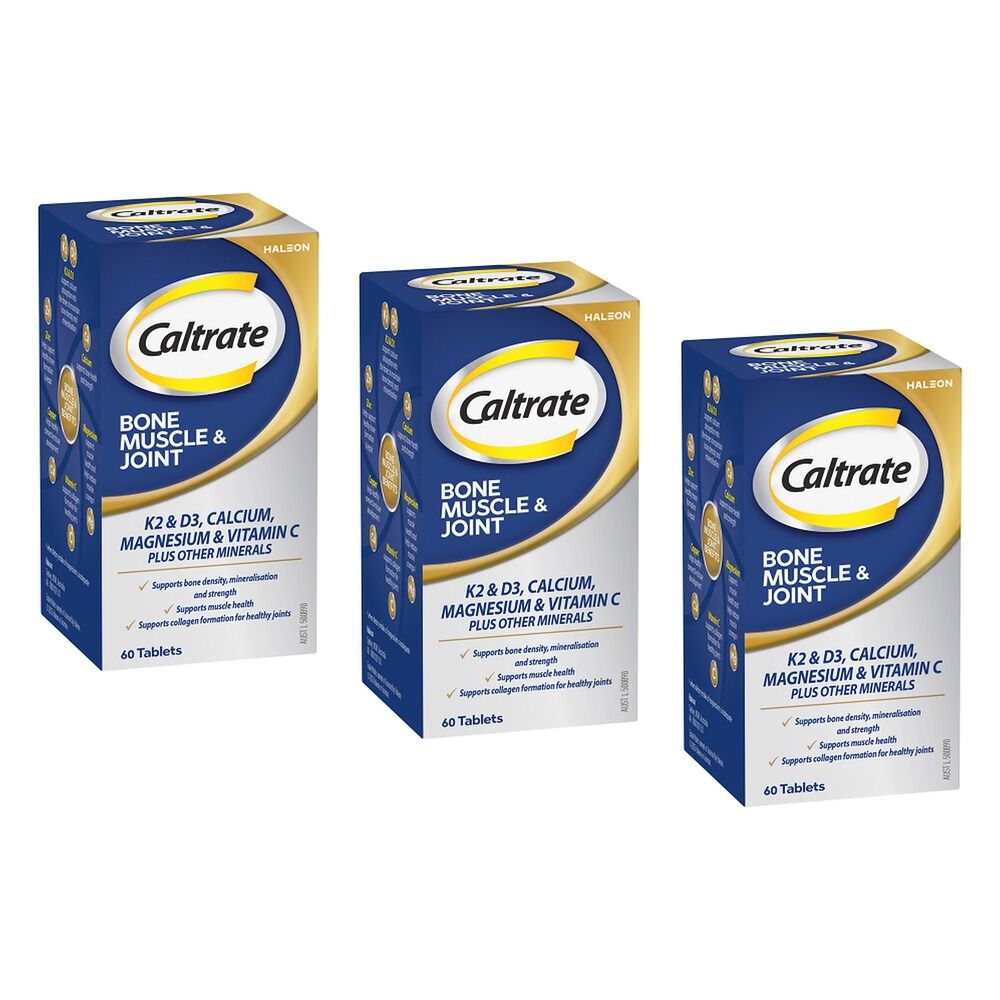 Caltrate Bone Muscle & Joint 60 Tablets Pack of 3