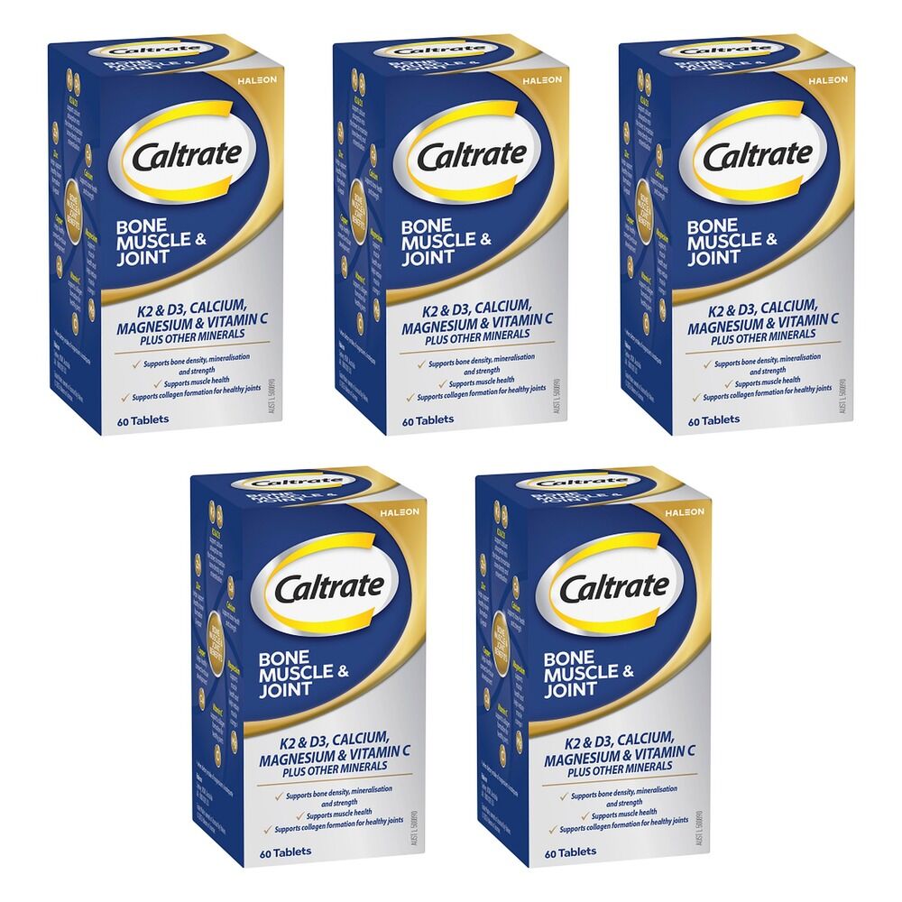 Caltrate Bone Muscle & Joint 60 Tablets Pack of 5