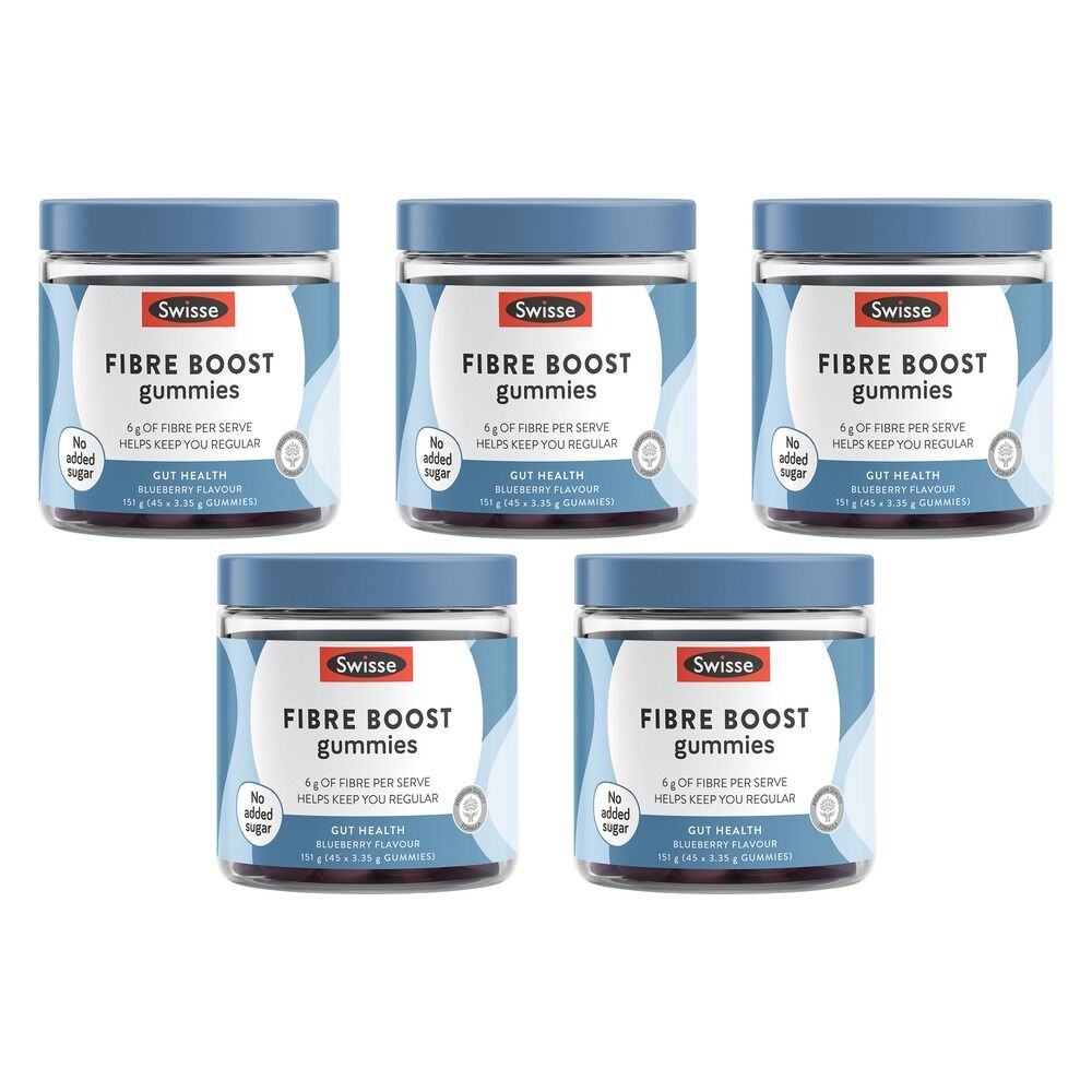 Swisse Fibre Boost 45 Gummies Pack of 5