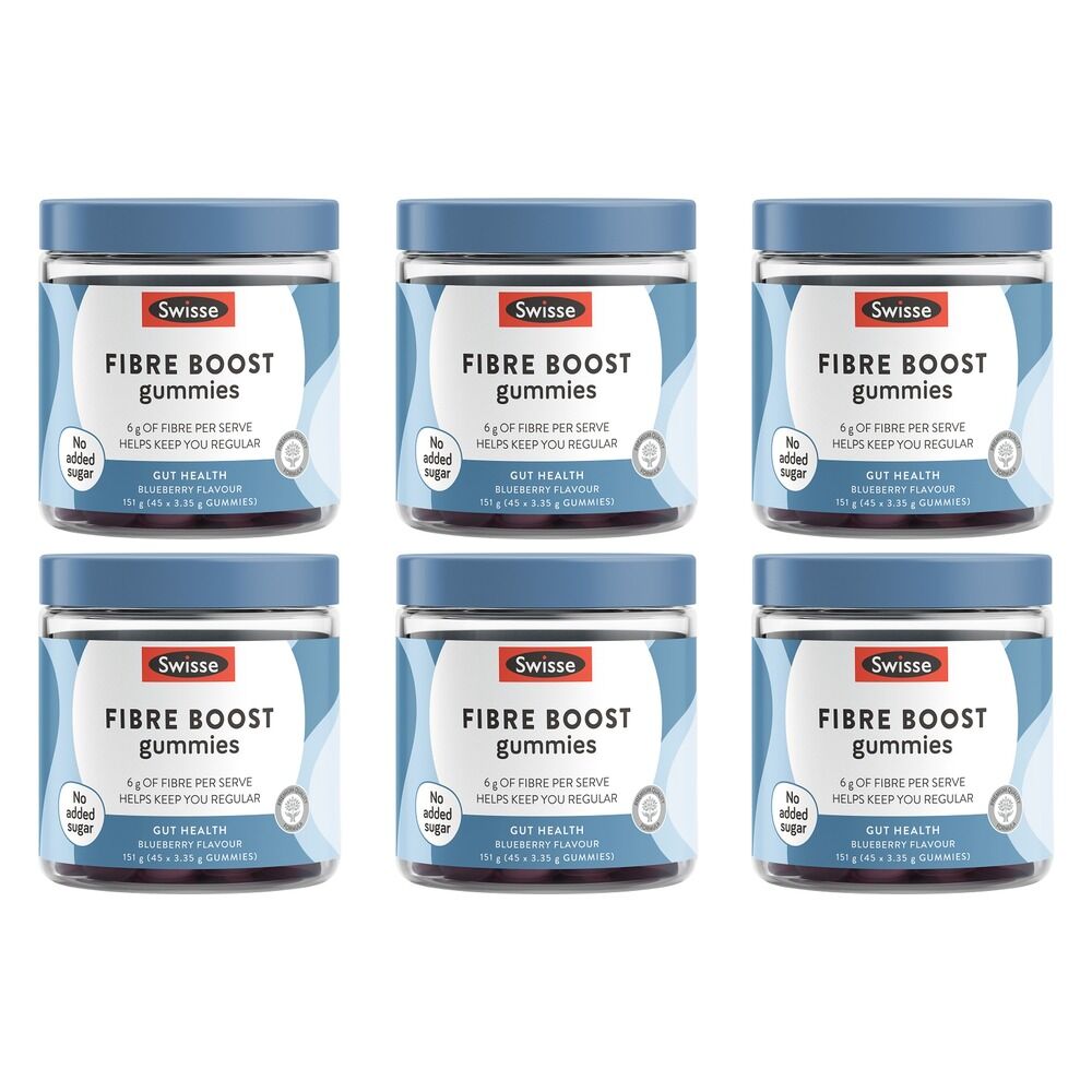 Swisse Fibre Boost 45 Gummies Pack of 6