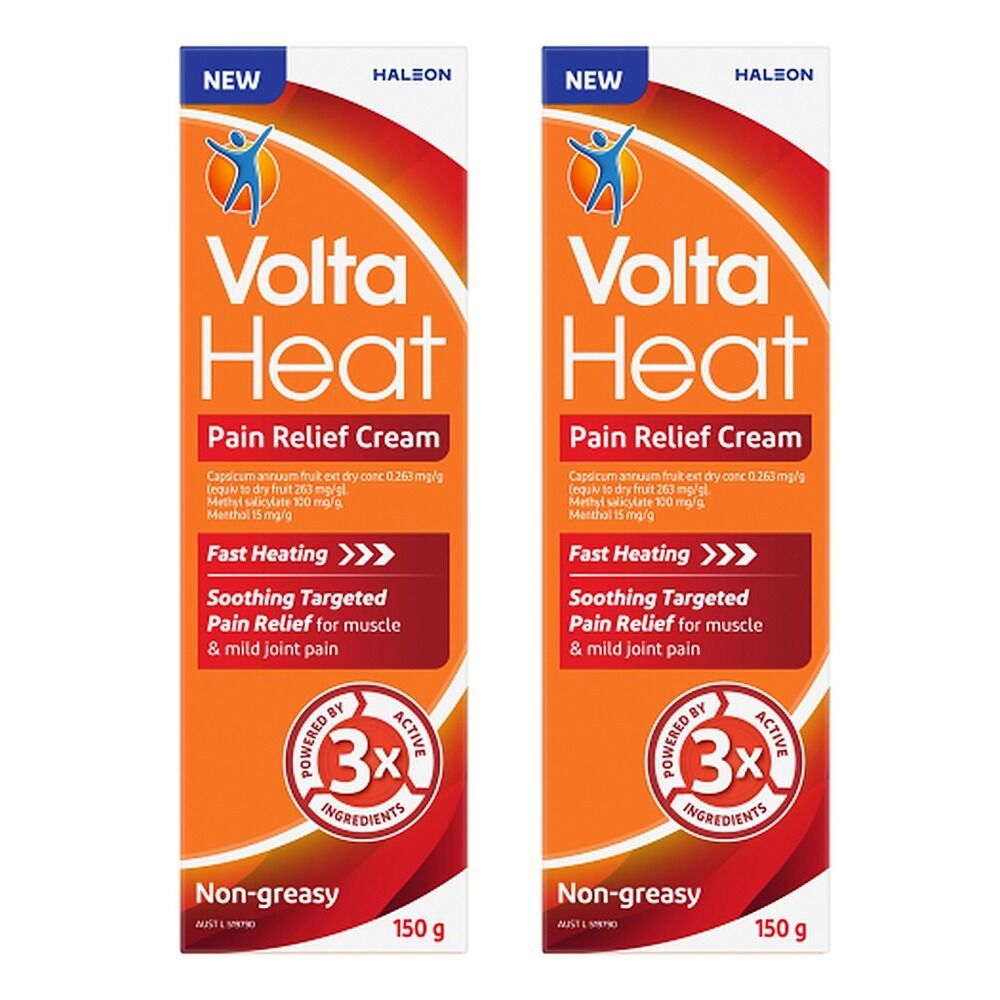 VoltaHeat Pain Relief Cream 150g Pack of 2