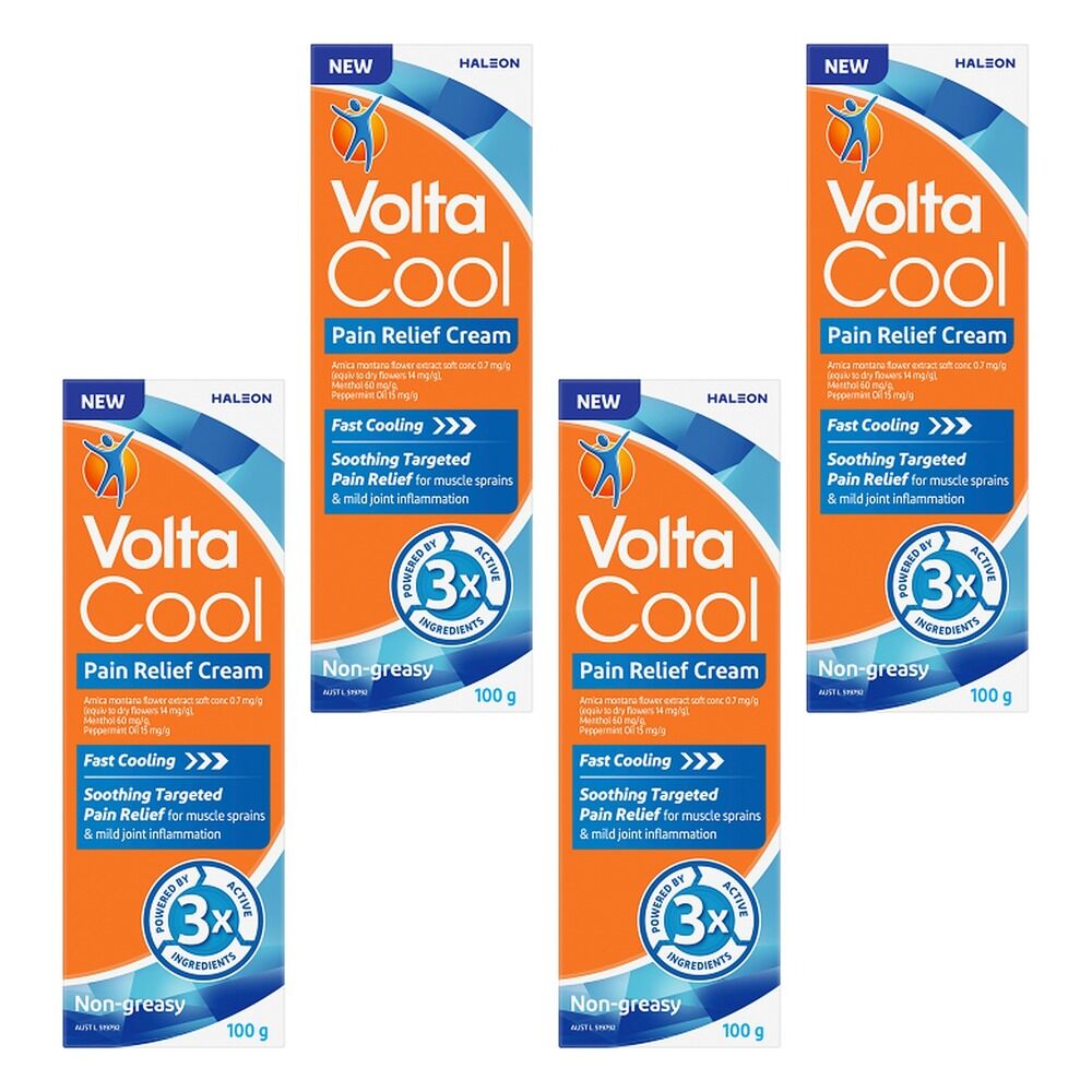 VoltaCool Pain Relief Cream 100g Pack of 4