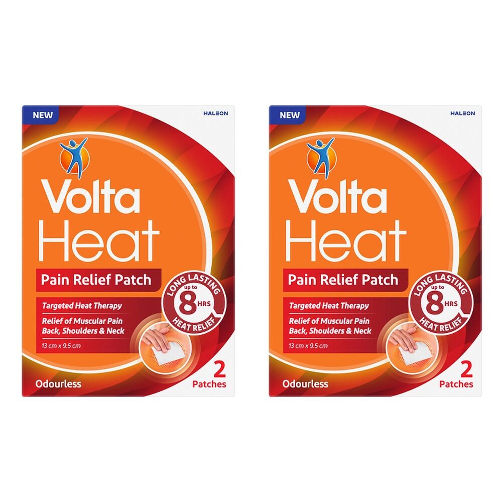 VoltaHeat Pain Relief Patch 2 Patches Pack of 2