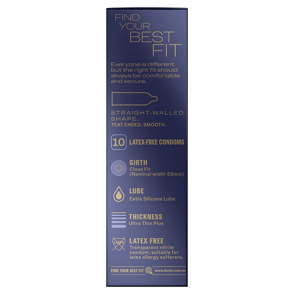 Durex Intense Close Fit Latex-Free Condoms 10 Pack