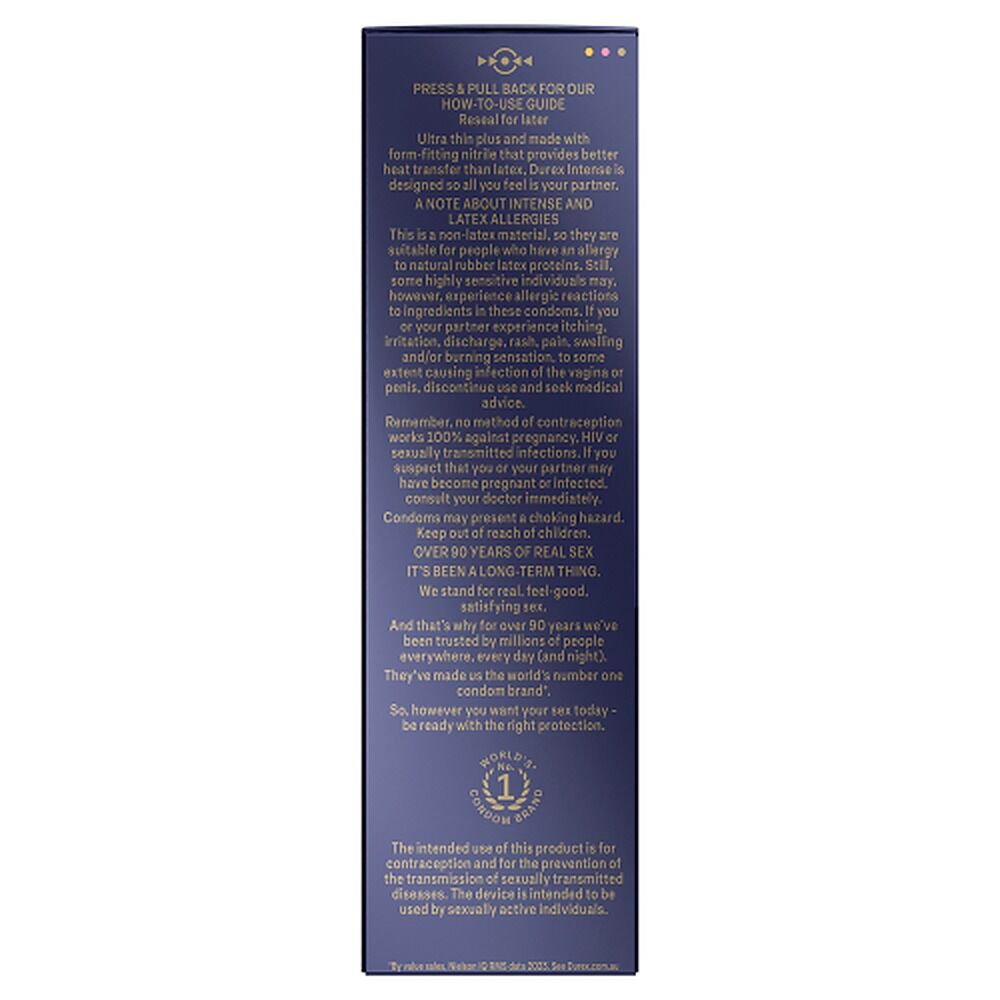 Durex Intense Regular Latex-Free 10 Condoms