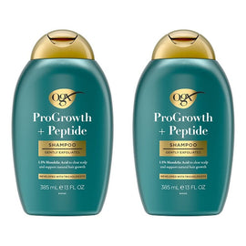 OGX ProGrowth + Peptide Clarifying Shampoo Scalp Exfoliant 385mL Pack of 2