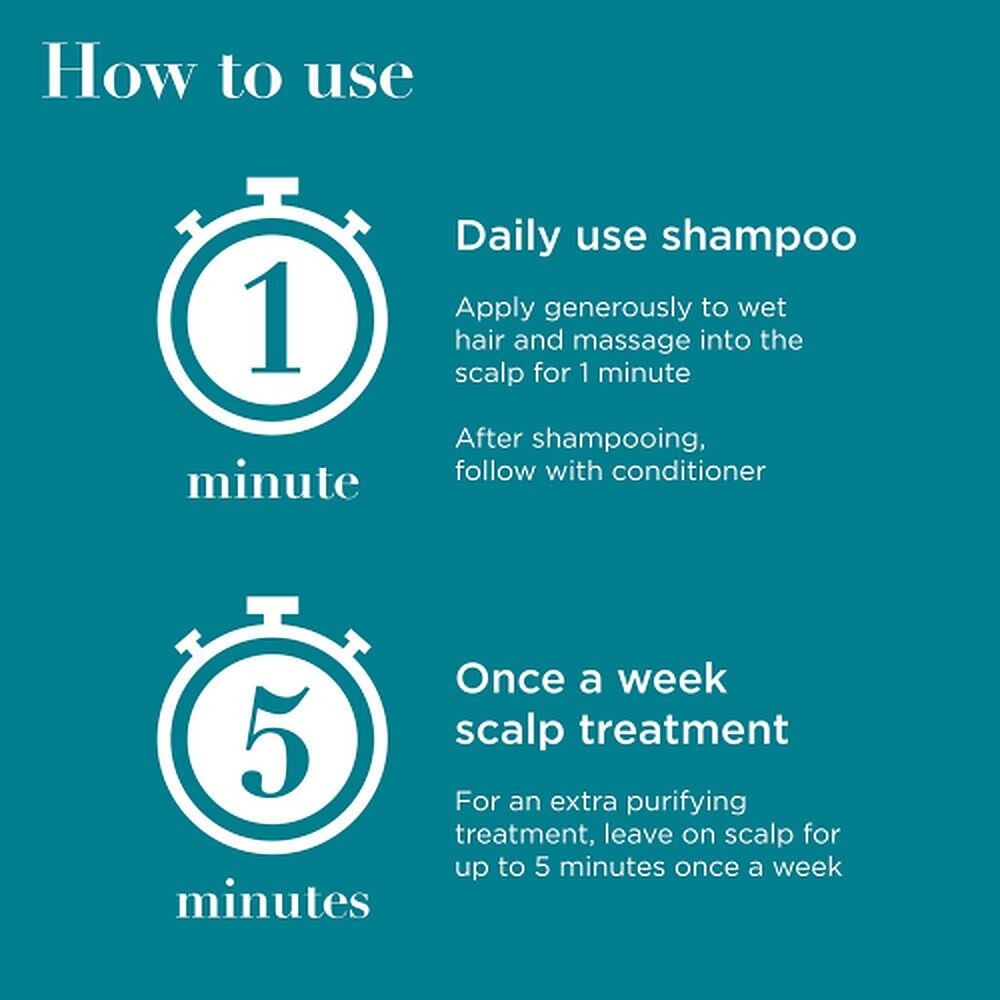 OGX ProGrowth + Peptide Clarifying Shampoo Scalp Exfoliant 385mL