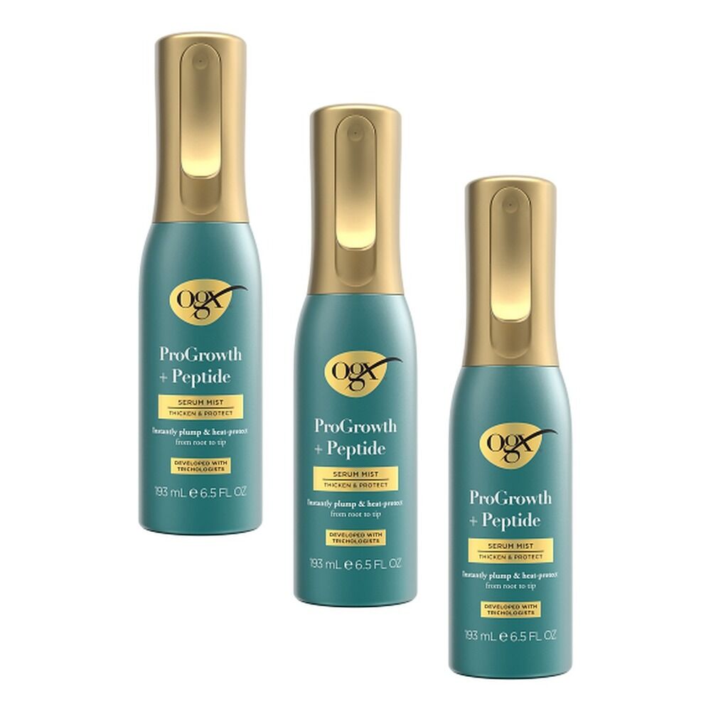OGX ProGrowth + Peptide Serum Mist Thicken & Protect 193mL Pack of 3