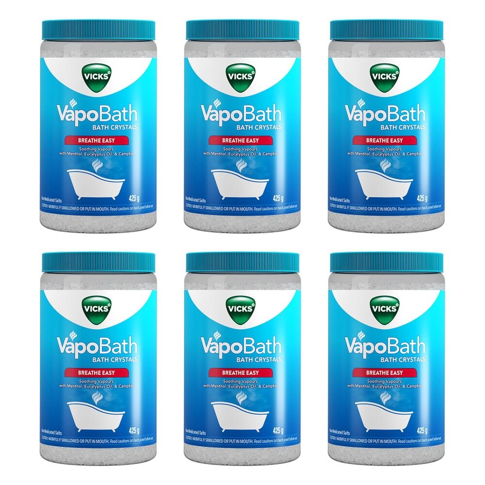Vicks VapoBath Bath Crystals 425g Pack of 6