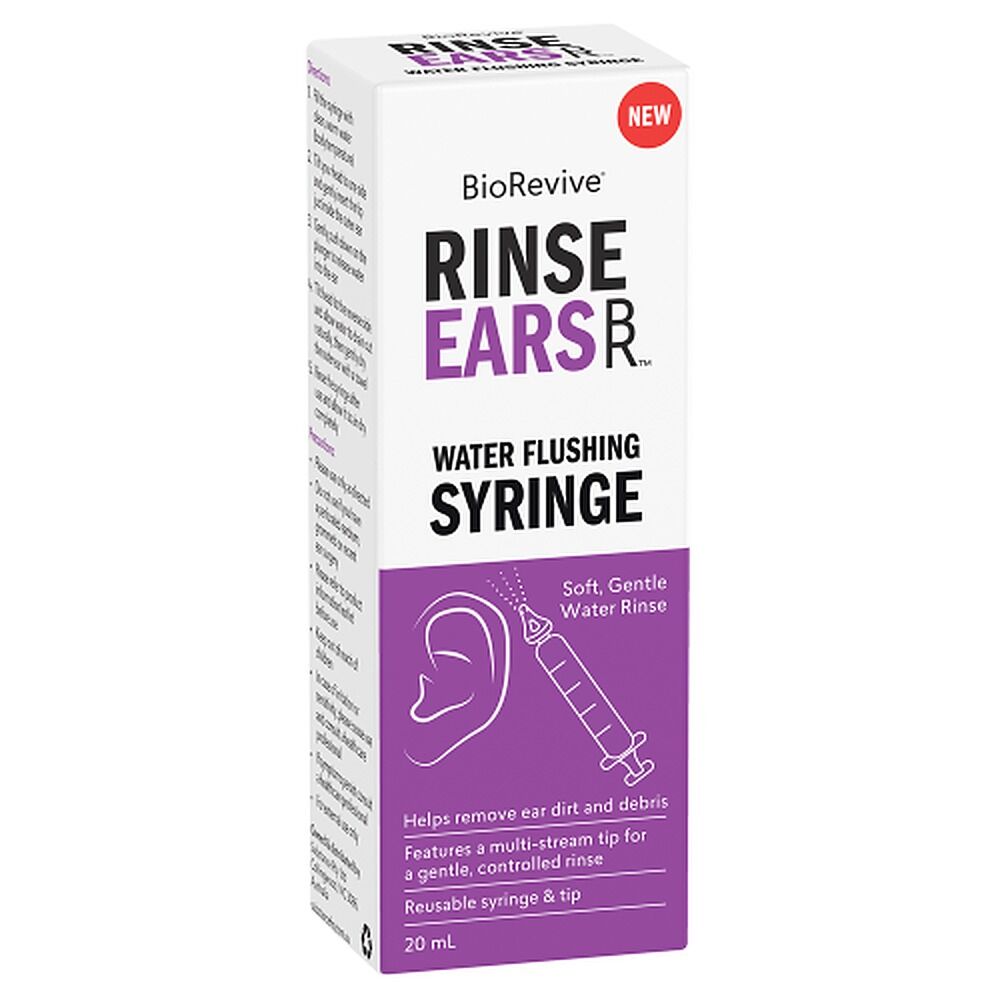 BioRevive RinseEars Water Flushing Syringe 20mL