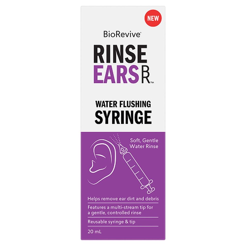 BioRevive RinseEars Water Flushing Syringe 20mL