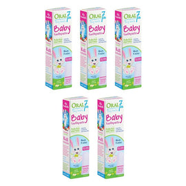Oral7 Baby Toothpaste with Finger Brush 40mL Pack of 5