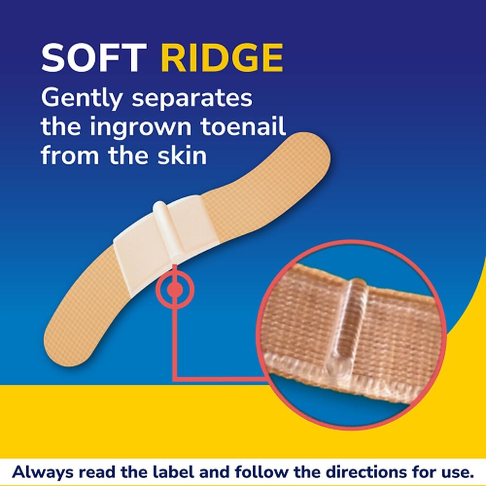 Scholl Ingrown Toenail Pain Relief Strips 6 Pack