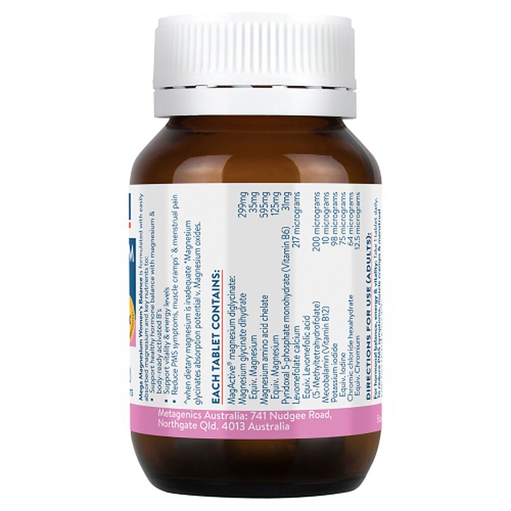 Ethical Nutrients Mega Magnesium Women's Balance 30 Tablets