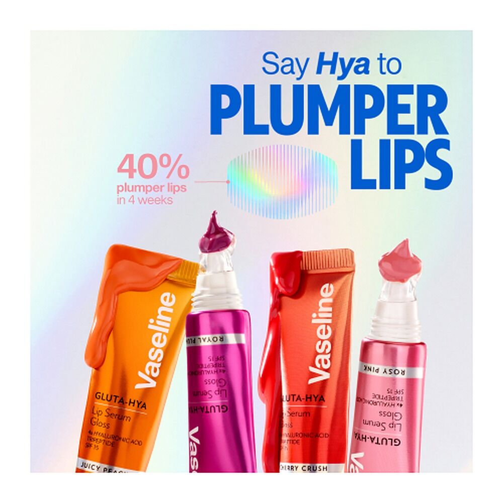 Vaseline Gluta-Hya Lip Serum Gloss Rosy Pink 10mL