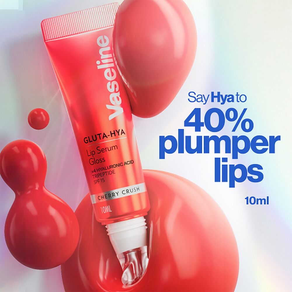 Vaseline Gluta-Hya Lip Serum Gloss Cherry Crush 10mL